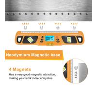 Display a LED con righello angolare inclinometro a livello digitale