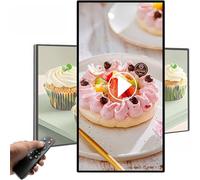 Display a LED ultra sottile da parete, 1920 x 1080p, Smart Split Screen, telecomando supporto WiFi/USB, per tabellone pubblicitario digitale commerciale