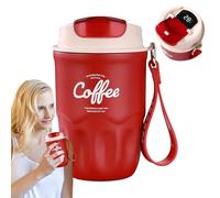 Display A Temperatura Tazza Di Caffè - Tazza Di Tazza Isolata Da 360 Ml Di Bottiglia D'acqua Intelligente | Taglie Di Fodera In Acciaio Inossidabile Per Viaggi In Auto, Caffè Caldo O Bevanda Ghiacciat