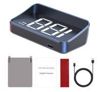 Display a Testa Alta per Auto - GPS HUD Display per Parabrezza Auto,Velocimetro Portatile Regolabile Indicatore Per Manubri Moto
