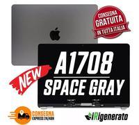 Display A1708 Macbook PRO 13" schermo completo Apple OEM Silver/Gray originale