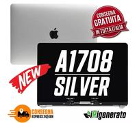 Display A1708 Macbook PRO 13" schermo completo Apple OEM Silver/Gray originale