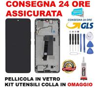 DISPLAY AMOLED FRAME ORIGINALE XIAOMI REDMI NOTE 13 PRO 5G 2312CRAD3C TOUCH NERO