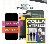 DISPLAY APPLE IPHONE 12 &amp 12 PRO HL INCELL SCHERMO LCD VETRO +COLLAeKIT