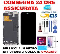 DISPLAY APPLE IPHONE 14 PRO MAX SOFT OLED SCHERMO PARI ORIGINALE LCD VETRO FRAME