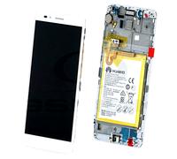 DISPLAY BATTERIA HUAWEI HONOR 5X KIW-L21 TOUCH SCREEN SCHERMO ORIGINALE BIANCO