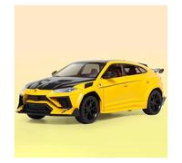 Display Cars 1:24 per Bison Mansory SUV modello di auto in lega adatto per regalo intrattenimento ornamento decorativo collezione o regalo (giallo)