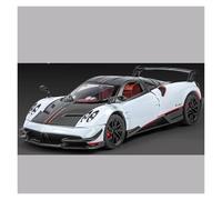 Display Cars 1:24 per lega Huayra modello di auto retrò pullback azione altamente restaurata vera auto decorativa regalo da collezione o regalo (bianco)