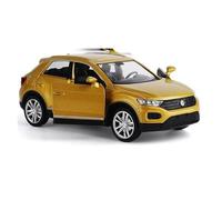 Display Cars 1:36 for Volkswagen T-ROC SUV Lega Modello Auto Diecast Simulazione Meta Veicoli Modello Auto Ornamenti Collection or Gift(Gold)
