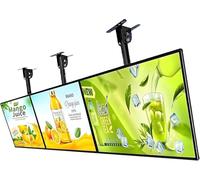 Display Commerciale LED Pubblicità,Schermo Light Box Cartellone Pubblicitario Telaio In Lega Alluminio 3D Menu Board,Appeso Ristorante Cartellone Bar,Display Poster Illuminato Horizont,50*80cm