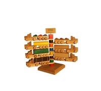 Display Con 7 Us-Trucks Lunghezza Je Ca. 10-15 CM Nuovo Legno Camion Auto di Set