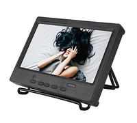 Display da 7 pollici, Monitor portatile Display HD 1024x600, Display LCD con telecomando wireless multifunzione pieghevole, Supporto ingresso HDMI/VGA/AV, Adatto per (Nero)