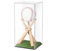 Display da baseball - Display della custodia da baseball per palline | Baseball in scatola acrilica che mostra il supporto | Spettacolo di autografi a prova di polvere, Protezione UV Protect