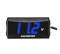Display del livello di volt automobilistico - Monitor di tensione di potenza 12V, strumento di visualizzazione della tensione LED impermeabile | Pratico montaggio tensione Rullo digitale Voltmetro