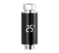 Display della temperatura della doccia - Display della temperatura dell'acqua LCD SMART per uso in bagno | Sensore di calore doccia con display a LED in tempo reale, facile installazione di rubinetti