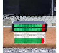 Display dello spettro musicale - Doppio livello stereo a 32 bit Ritmo LED Light - Indicatore audio di livello USB Monitor audio da studio - Analizzatore del segnale audio in tempo reale