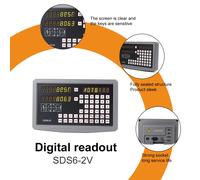 Display di lettura digitale SINO SDS6-2V SDS6-3V YHSINO a base di ferro Dro TTL DB9 per macchine 2 3 assi