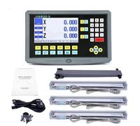 Display di lettura digitale Sistema di lettura digitale LCD a 3 assi Display NTS 5μm Linea righello scala lineare 50-1000mm(HS800-3 with scales)