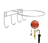 Display di Stoccaggio A Sfera di Metallo | Stand di Stoccaggio di Basket in Metallo, Portablacella da Basket A Muro per, Appeso La Palla da Yoga sul Muro E Salva Spazio. WithVolleyball,