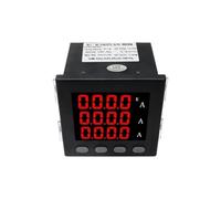 Display digitale a LED Misuratore da pannello 96 * 96mm Amperometro trifase con trasformatore di corrente 50A 100A 150A 200A AC220V