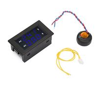 Display digitale a LED Voltmetro CA Amperometro Doppio contatore Tipo diviso ad alta precisione Facile installazione per monitoraggio test elettrici Rosso Blu 0,39 pollici (Blu)