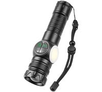 Display Digitale Bianco Fascio Torcia 100000 Lumen USB Ricaricabile Zoom Focus
