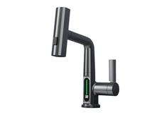 Display Digitale Cucina Rubinetto Cucinare Il lavandino Bagno Barra Calda/Fredda Finitura Grigia u2013 Perfetta per la Fattoria e l'uso del bucato