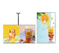 Display digitale da appendere per interni ultra sottile con Wi-Fi, telecomando, LED 2K, schermo diviso intelligente, 1 GB di RAM, 32 GB di memoria, supporta Wi-Fi/HDMI/USB/RJ45, 43 pollici, confezione