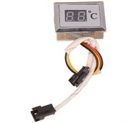 Display digitale della temperatura in metallo per scaldabagno a gas, per | Robusta struttura in metallo, monitoraggio preciso dei gas di scarico, schermo di facile lettura, design compatto