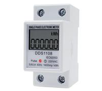 Display digitale LCD Misuratore di consumo energetico Contatore di energia monofase Watt Wattmetro kWh 230V AC 50Hz 60A elettrico su guida Din(KWH Meter 60A)