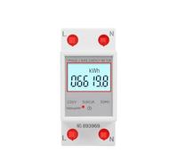 Display digitale LCD monofase a due fili Wattmetro Consumo energetico Contatore elettrico AC 230V 50Hz Guida Din(DDS6619-008)