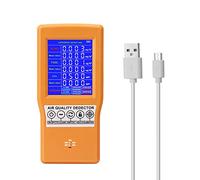 Display digitale multifunzionale Analizzatore di rivelatore HCHO TVOC ad alta precisione di qualità dell'aria con valutazione AQI 24H Real- Schermo grande facile da usare e trasportare per casa