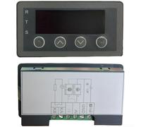 Display digitale per 0-10v 2-10v 0-20ma 4-20ma ingresso analogico con RS485 per protocollo Modbus Rtu e punto decimale regolabile grigio ritaglio pannello ABS 76,5 mm (con relè)