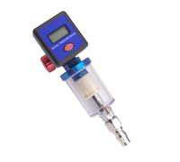 Display digitale Regolatore di pressione dell'aria Misuratore di controllo con filtro dell'acqua dell'olio integrato per verniciatura a spruzzo 1/4 "Filettatura Compressore Filtro Manometro