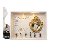 Display, DIY Aesthetic Commemorative, Large Lighted Memory Box with Photo Frame, Compact Desk Decoration, Easy Arrange Charming, Home Decor for Family Nursery Office