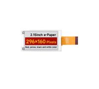 Display e-Paper da 2,15 Pollici (G), Display e-Ink, 296x160 Pixel, Schermo A Inchiostro Elettronico Rosso/Nero/Bianco/Giallo, Interfaccia SPI