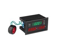 Display Elettrico CA 100A Tensione Corrente Fattori di Potenza Attivi KWH Voltmetro Amperometro Misuratore di Pannello Energia Wattmetro Reset,A