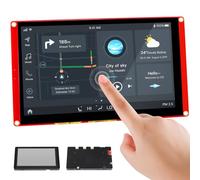 Display ESP32, touchscreen LCD RGB ESP32 da 7 pollici 800×480 HMI con involucro in acrilico, processore dual-core LX6 a 32 bit, fino a 240 MHz, compatibile con Arduino, LVGL, PlatformIO, MicroPython