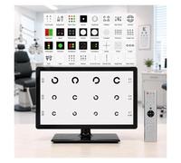 Display for esame oculistico digitale, grafico dell'acuità visiva a LED | Display LCD HD, oltre 40 ottotipi, generazione casuale, for cliniche oculistiche(18.5in)
