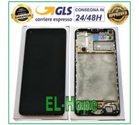 DISPLAY + FRAME ORIGINALE SAMSUNG A21S SM-A217F DS TOUCH SCREEN NERO GH82-22988A