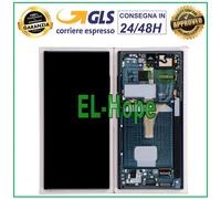 DISPLAY FRAME ORIGINALE SAMSUNG S22 ULTRA SM-S908 TOUCH GREEN VERDE GH82-27488D