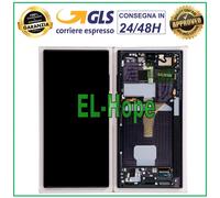 DISPLAY FRAME ORIGINALE SAMSUNG S22 ULTRA SM-S908 TOUCH SCREEN NERO GH82-27488A