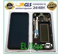 DISPLAY LCD FRAME ORIGINALE SAMSUNG GALAXY S8+ PLUS SM-G955 F TOUCH SCREEN NERO
