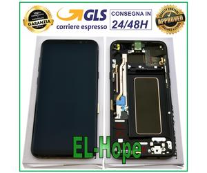 DISPLAY FRAME ORIGINALE SAMSUNG S8+ PLUS SM-G955 F TOUCH SCREEN NERO GH97-20470A