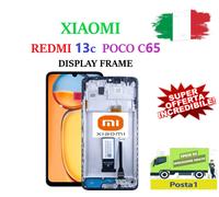 DISPLAY FRAME PER XIAOMI REDMI 13C 23100RN82L / POCO C65 2310FPCA4G TOUCH rev H2