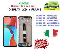 DISPLAY FRAME PER XIAOMI REDMI 9A M2006C3LG M2006C3LC TOUCH SCHERMO VETRO NERO