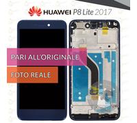 Display + Frame Schermo Huawei P8 Lite 2017 (PRA-LX1) / blu +KIT&COLLA