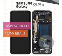 Display + Frame Schermo INCELL Samsung Galaxy S8 Plus SM-G955 nero +KIT&COLLA