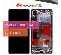 Display + Frame Schermo OLED Huawei P30 (ELE-L09) / nero +KIT&COLLA