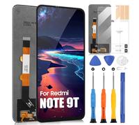 Display für Xiaomi Redmi Note 9T /Redmi Note 9 5G Display LCD für Redmi Note 9T M2007J22G Note 9 5G M2007J2J2C 6,53 Zoll LCD Screen Touchscreen Digitizer Assembly mit Reparatur, Schwarz